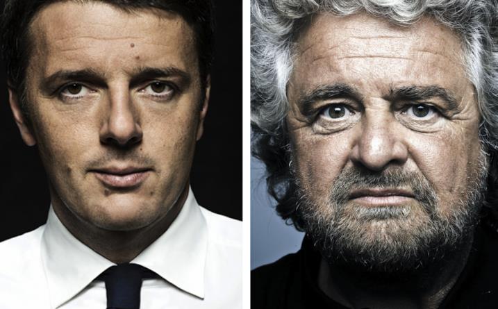 Renzi VS Grillo: i nove minuti del faccia a faccia